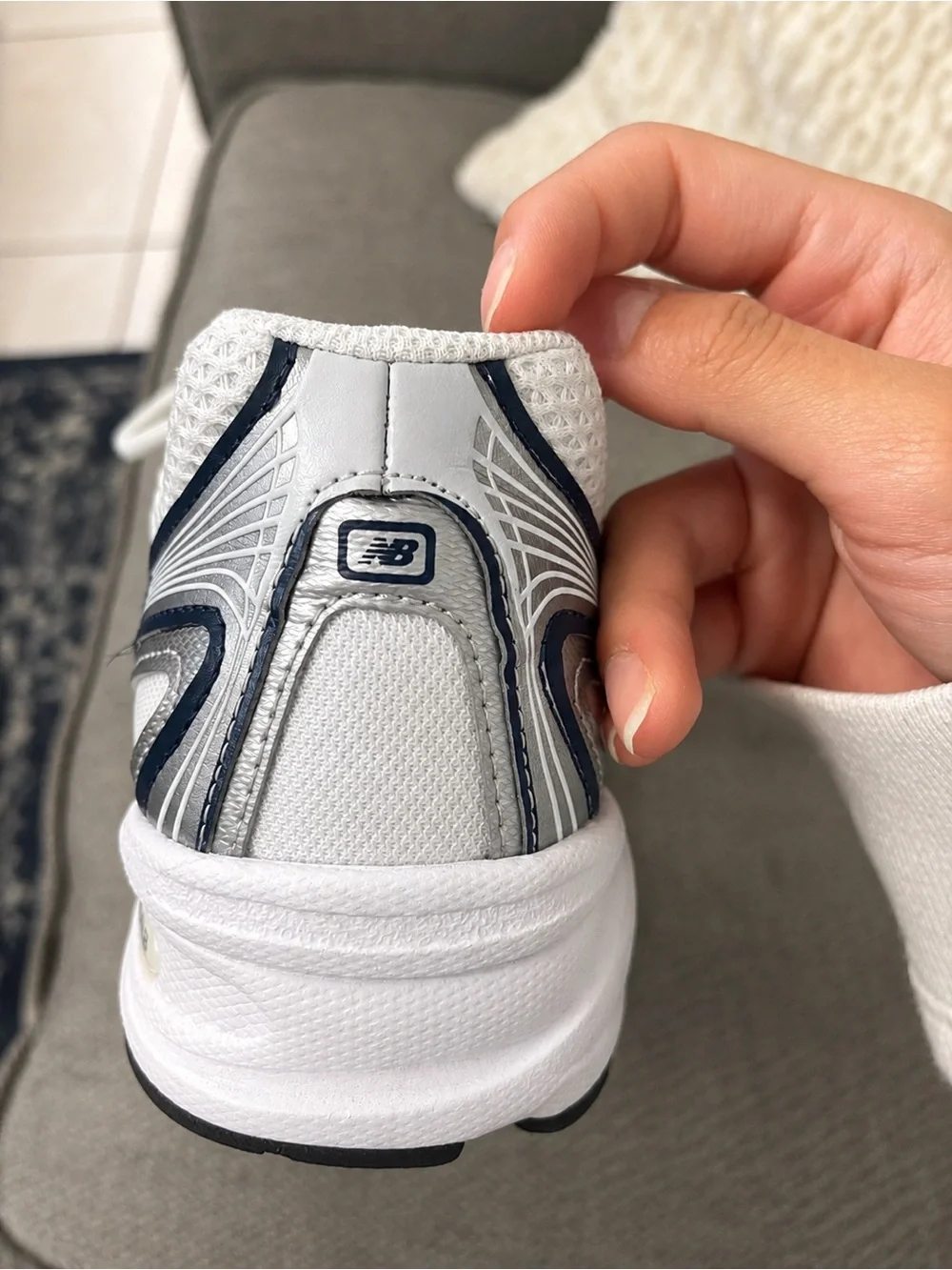 New Balance Women's Blue & Silver 740 Athletic Sneakers